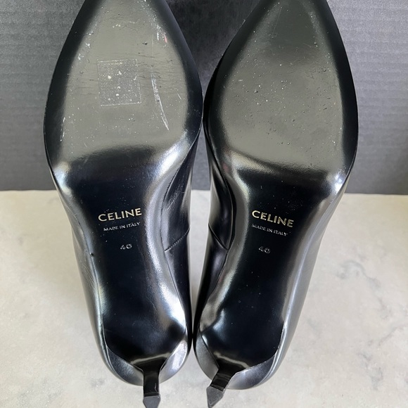 Celine Black Leather Pumps IT 40 - Picture 6 of 9
